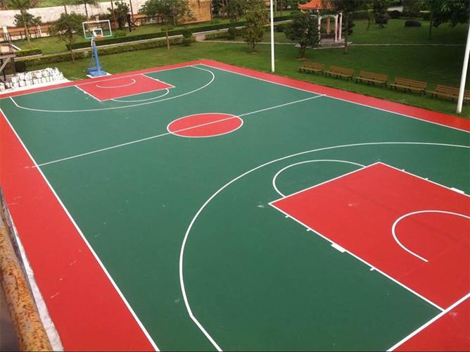 产品:惠州市篮球场施工公司 学校丙烯酸篮球场施工 硅pu塑胶篮球场